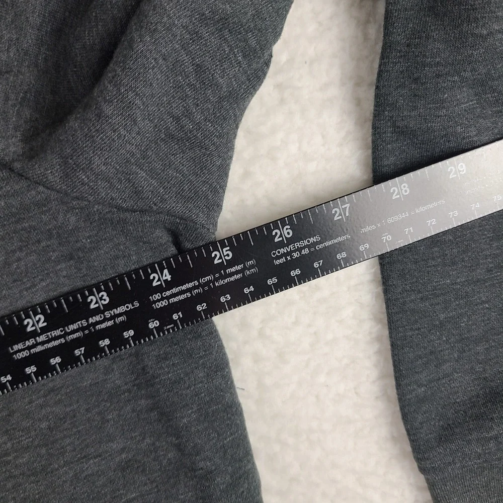 ORVIS‎ Sweater Mens XL Dark Gray Cotton Polyester Quarter Zip Thick Sweatshirt